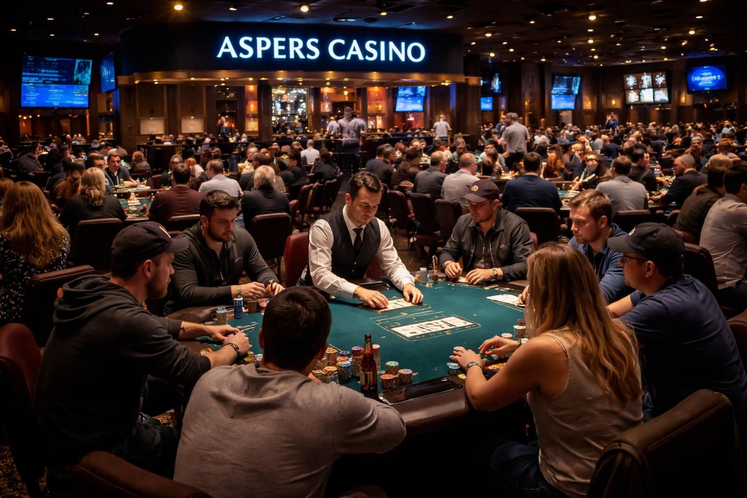 découvrez l'ambiance unique et captivante de la salle de poker aspers casino à stratford, un lieu où passion et stratégie se rencontrent pour une expérience inoubliable.