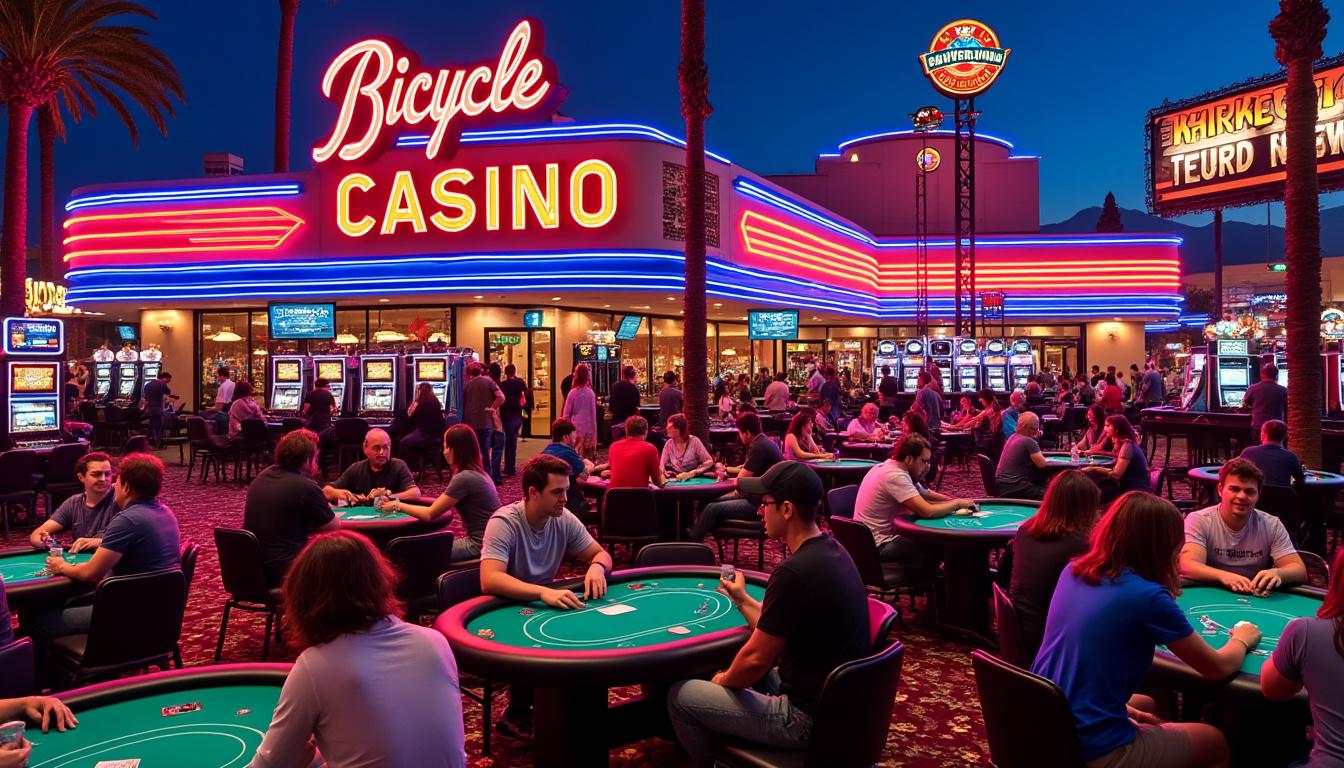 Salle de poker Bicycle Casino à Bell Gardens aux USA : ambiance, jeux et stratégies gagnantes