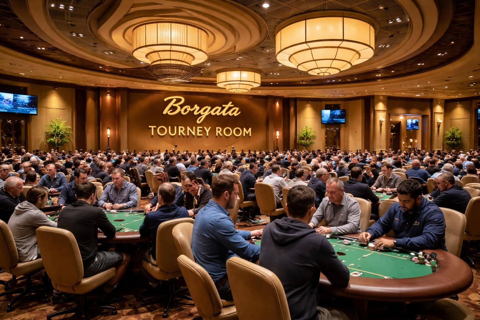 découvrez l'ambiance unique de la borgata tourney room à atlantic city, une salle de poker moderne offrant des tournois passionnants et une expérience de jeu inoubliable.