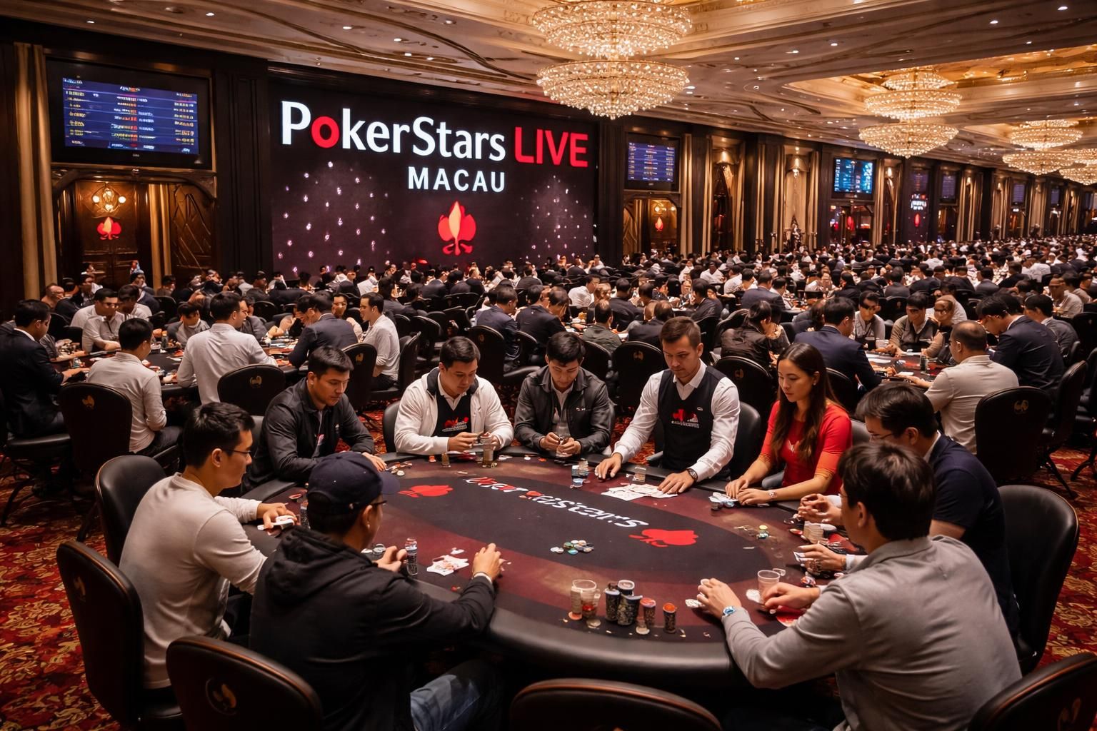 découvrez l'ambiance unique de la salle de poker pokerstars live macau – city of dreams à macao. participez à des tournois passionnants et vivez une expérience de jeu inoubliable au cœur de cette destination prestigieuse.