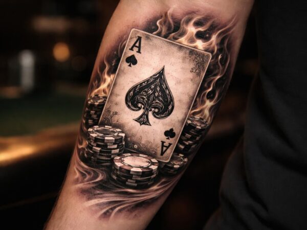 Tatouage de carte de poker et sa signification : l&rsquo;art de porter sa passion